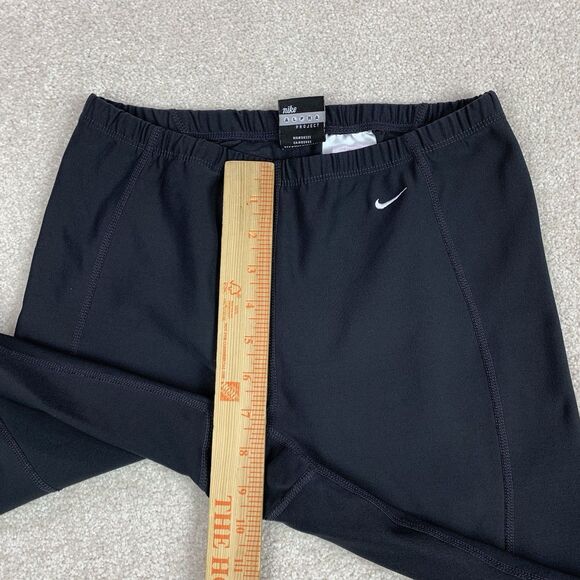 Nike Womens Medium 8-10 Alpha Project Black Run Training Workout Leggings - Picture 13 of 14